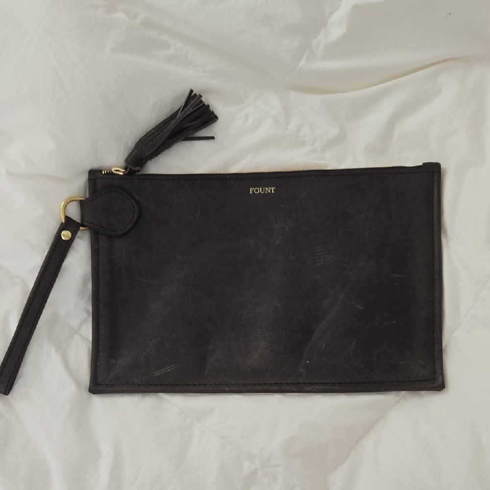 Fount Finley Leather Clutch